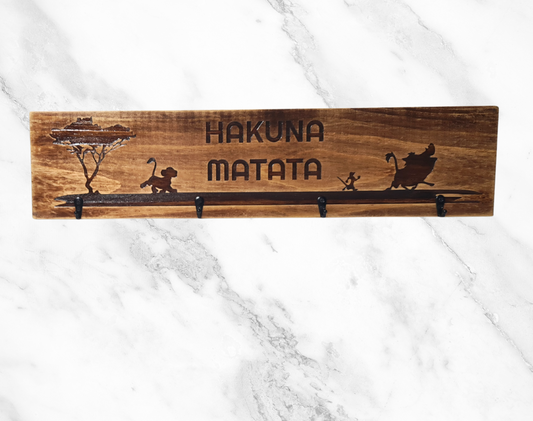 Timber Keyholder - Hakuna Matata