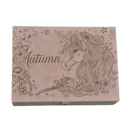 Personalised Unicorn Jewellery Box