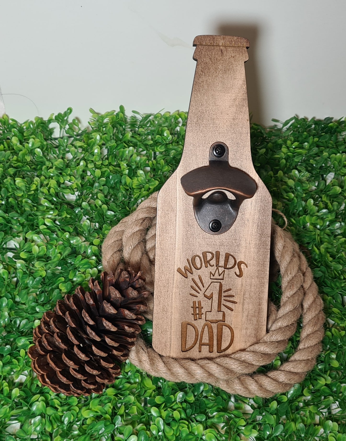 Pine Bottle Opener for Dad