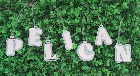 Triple Layer Acrylic Letter Bag Tags