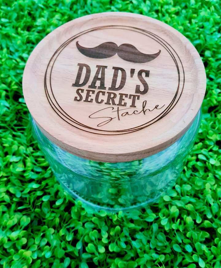 Dad's Secret Stache Lolly Jar