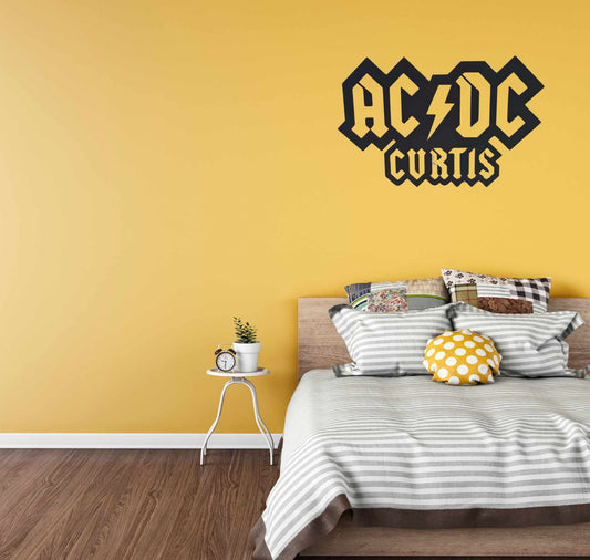 Personalised Acrylic ACDC Wall Sign