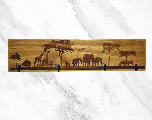 Timber Keyholder - Safari