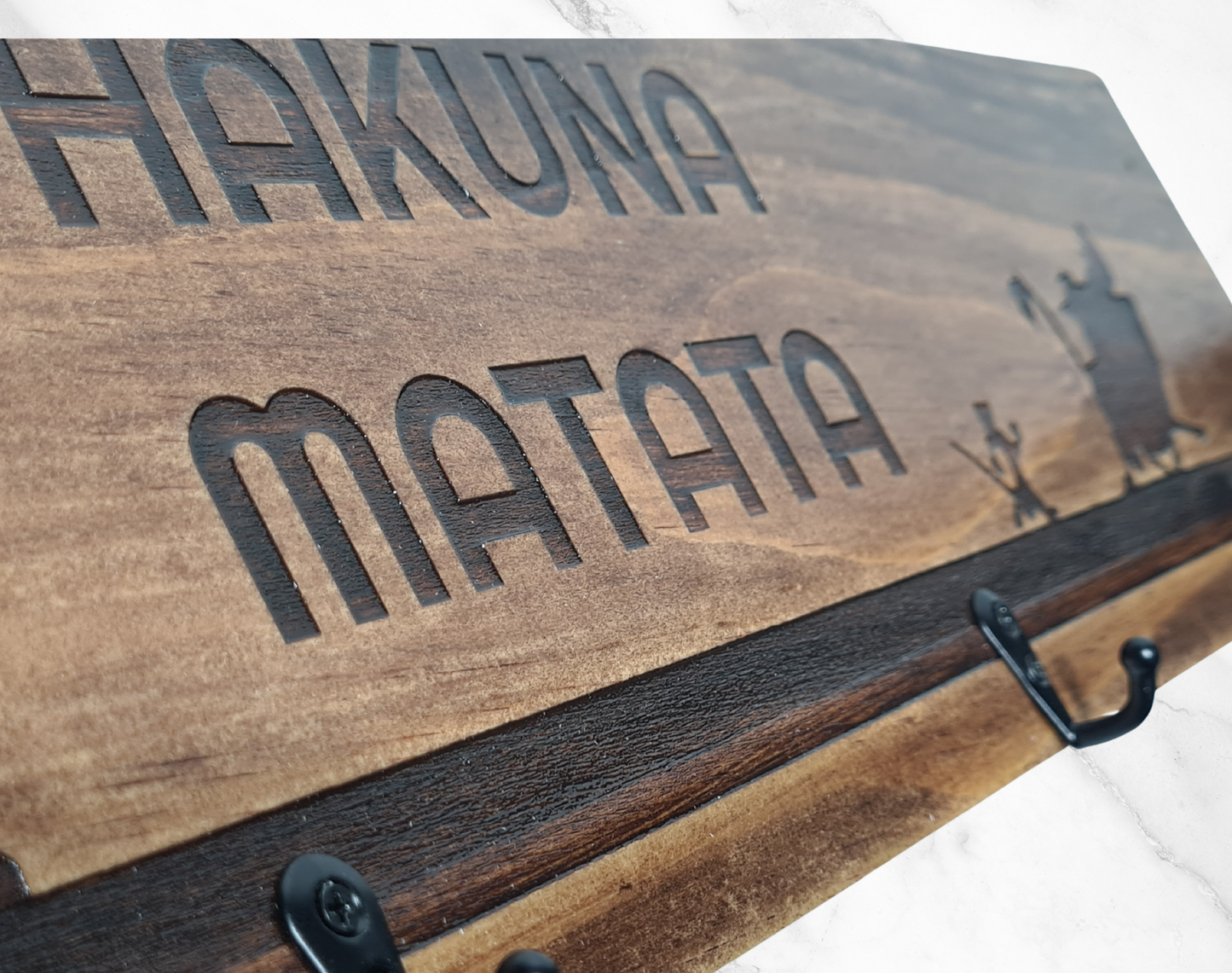 Timber Keyholder - Hakuna Matata