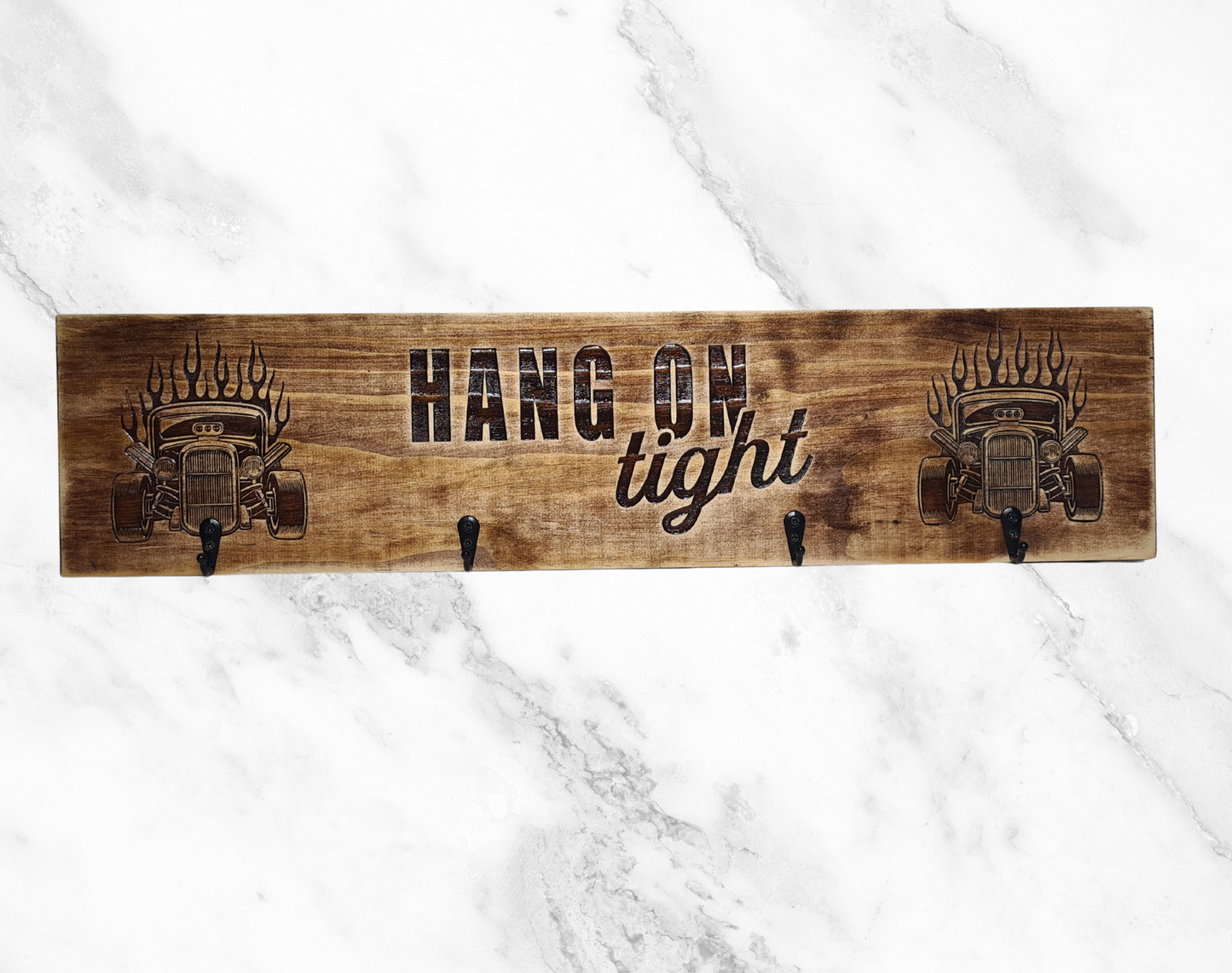 Timber Keyholder - Hot Rod Hang On Tight