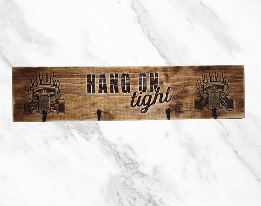 Timber Keyholder - Hot Rod Hang On Tight