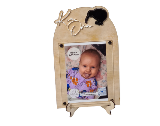 Plywood Arch Photo Frame - Kia Ora