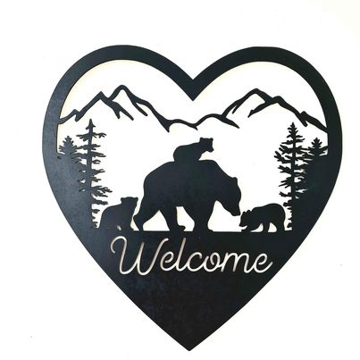 Bear Welcome Sign